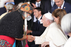 Greeting the Pope – Papal Visit, Edmonton July 24, 2022